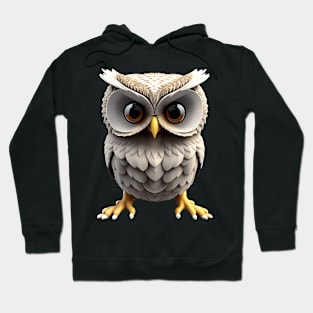 Cute owlet illustration sticker Hoodie